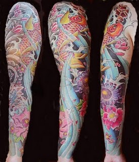 tattoo ideas for girls half sleeves on ... the origins of the intricate designs of Japanese sleeves tattoos