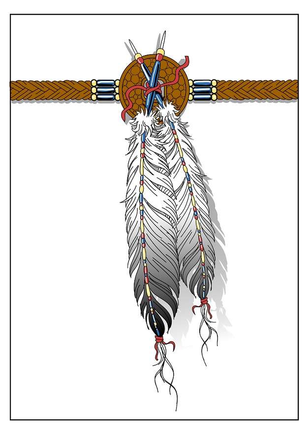 native american feather armband tattoo