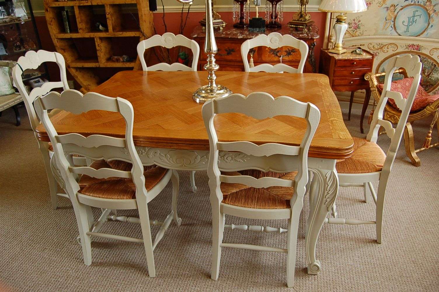 antique french dining room tables