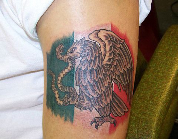 4. Tiny Mexican Flag Tattoos - wide 6