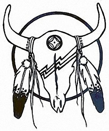 Skull Bull Indian Tattoo