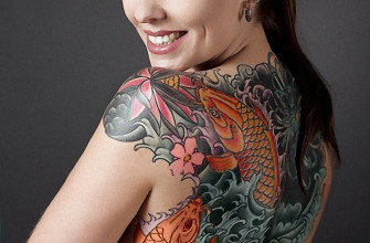 Woman with a tattoo