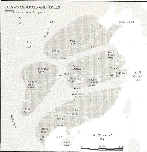 China’s minerals and jewels resources