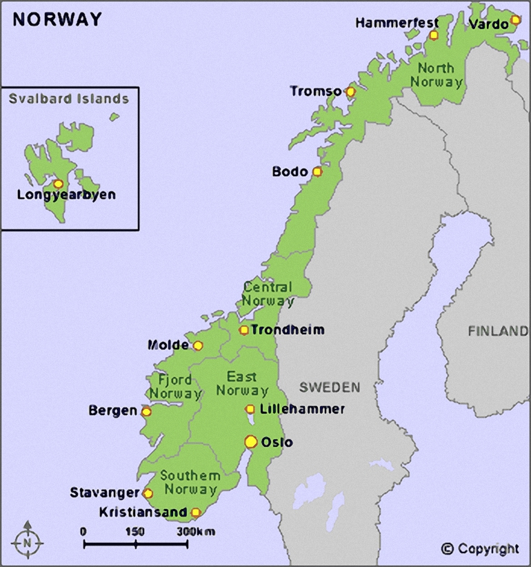 Map of Norway