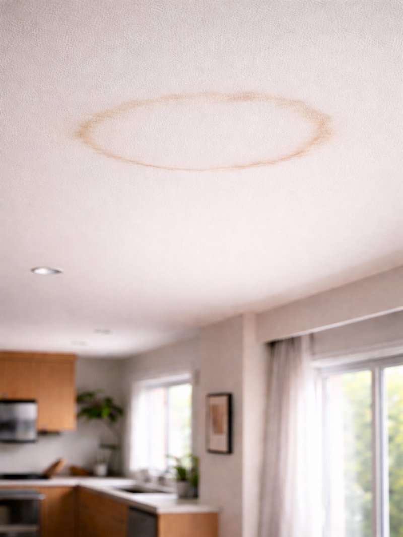 Brown ceiling stain ring