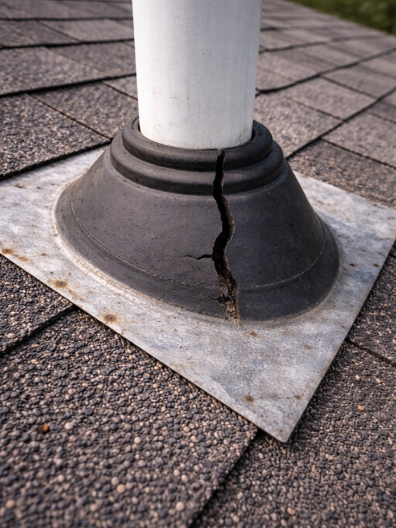 Cracked roof vent boot