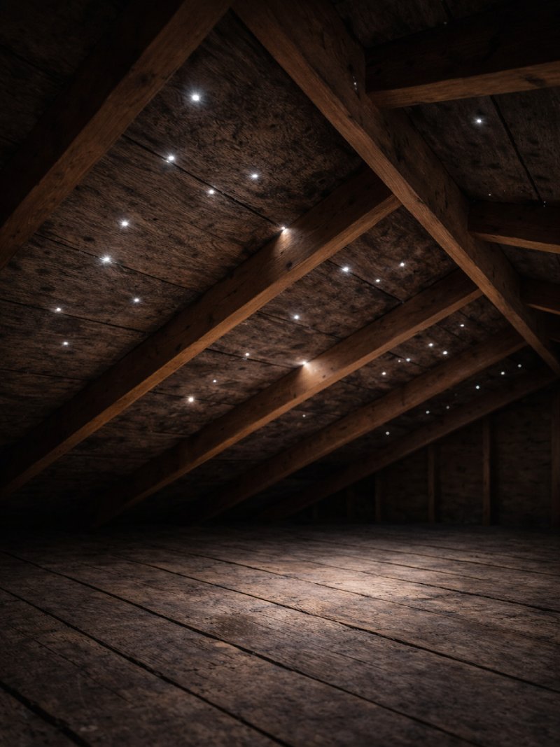 Daylight through the roof deck