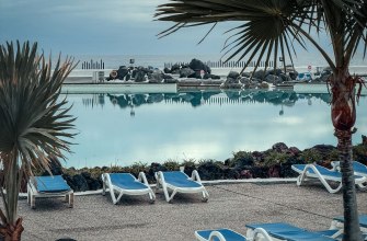 Resort poolside on the Canary Islands