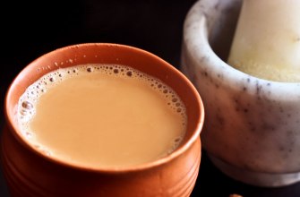 Masala chai served in a terracotta kullad cup