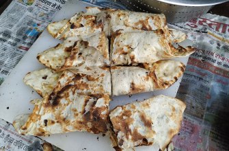 Charred butter naan flatbread from North India